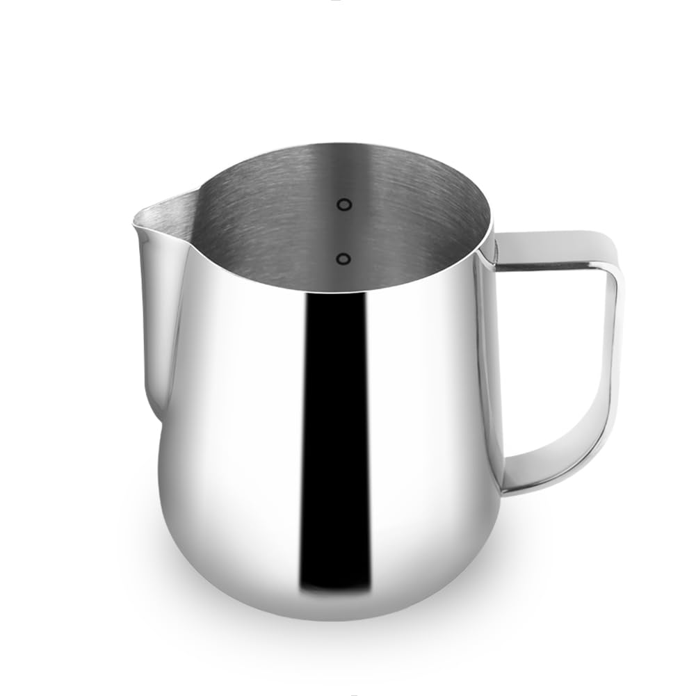 Watchget Milk Frothing Pitcher 500Ml/17Oz Stainless Steel Espresso Steaming Pitcher Milk Coffee Cappuccino Latte Art Barista Ste