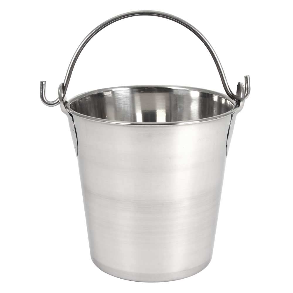 Lindy'S 2-Quart Stainless Steel Bucket, Durable Seamless Bucket For Many Home Tasks, Carry Water Or Milk, Fill With Food, Use As