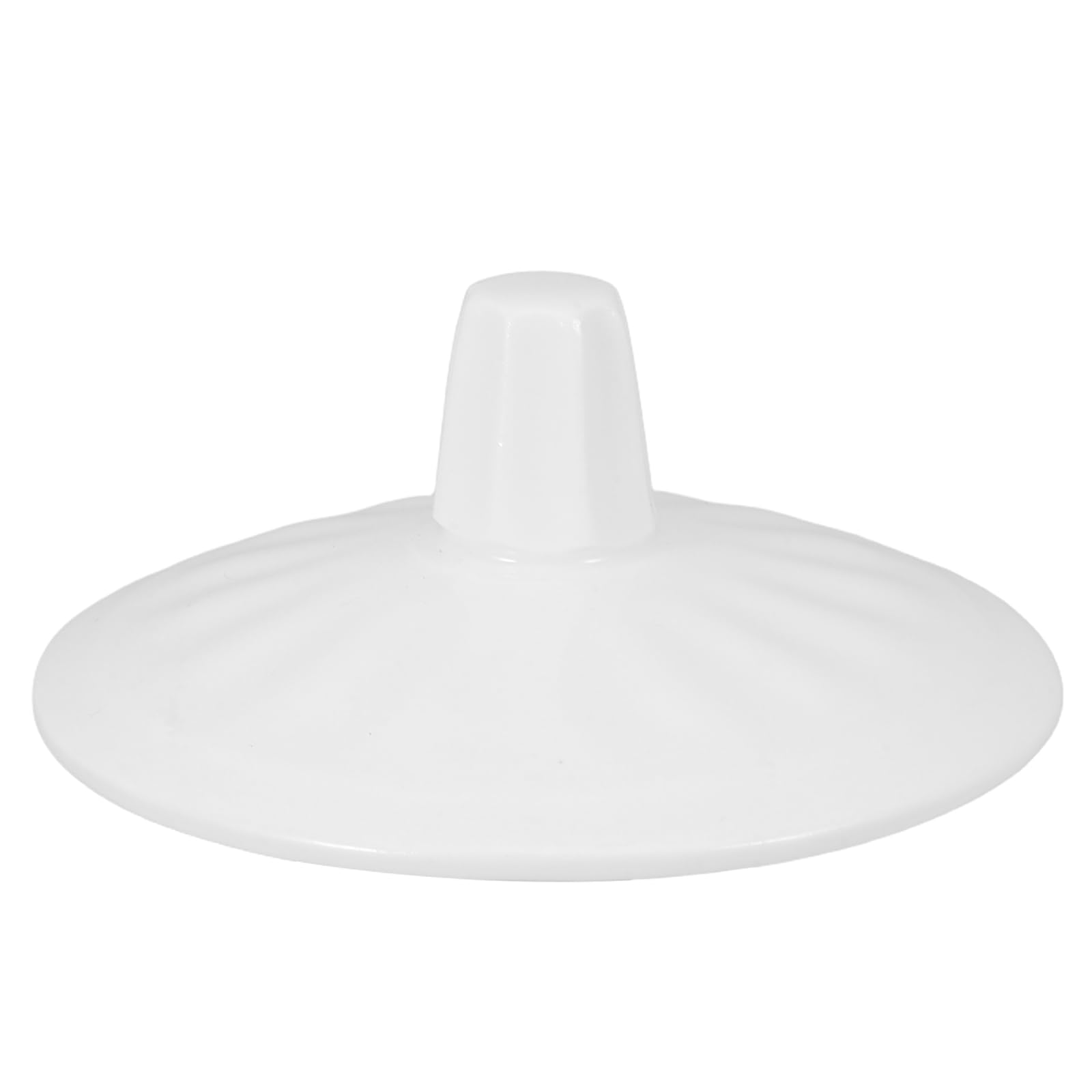 Cabilock Universal White Ceramic Mug Lid Replacement, 3.54 Inch Porcelain Teapot Cover, Heat Resistant, Fits Coffee, Tea, Milk B