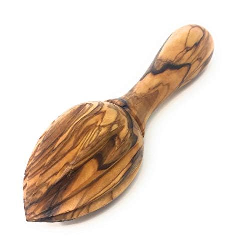 Aramedia Handmade Olive Wood Lemon Juicer/Lemon Reamer - Hand Held Olive Wood Reamer For Lemons, Limes, Citrus, Orange Squeezer