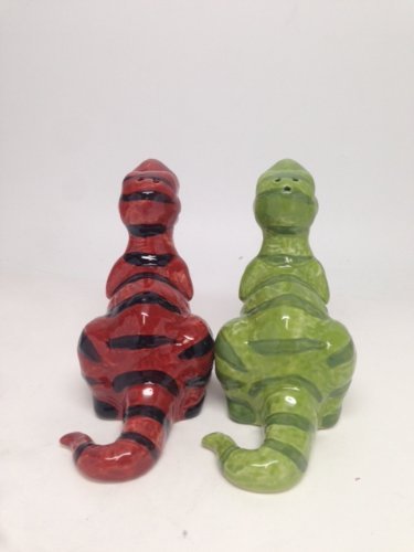 Pacific Giftware Salt & Pepper Shakers - Dinosaur Magnetic Salt And Pepper Shakers
