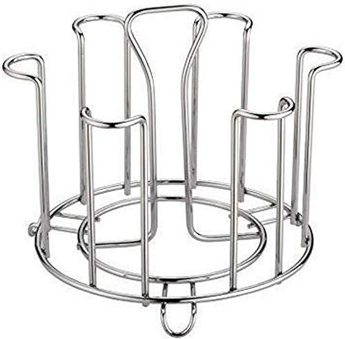 Tdo Glass Holder For 6 Glasses Glass Stand Made Stainless Steel Glass Stand For Kitchen Dining Table Glass Holder Round