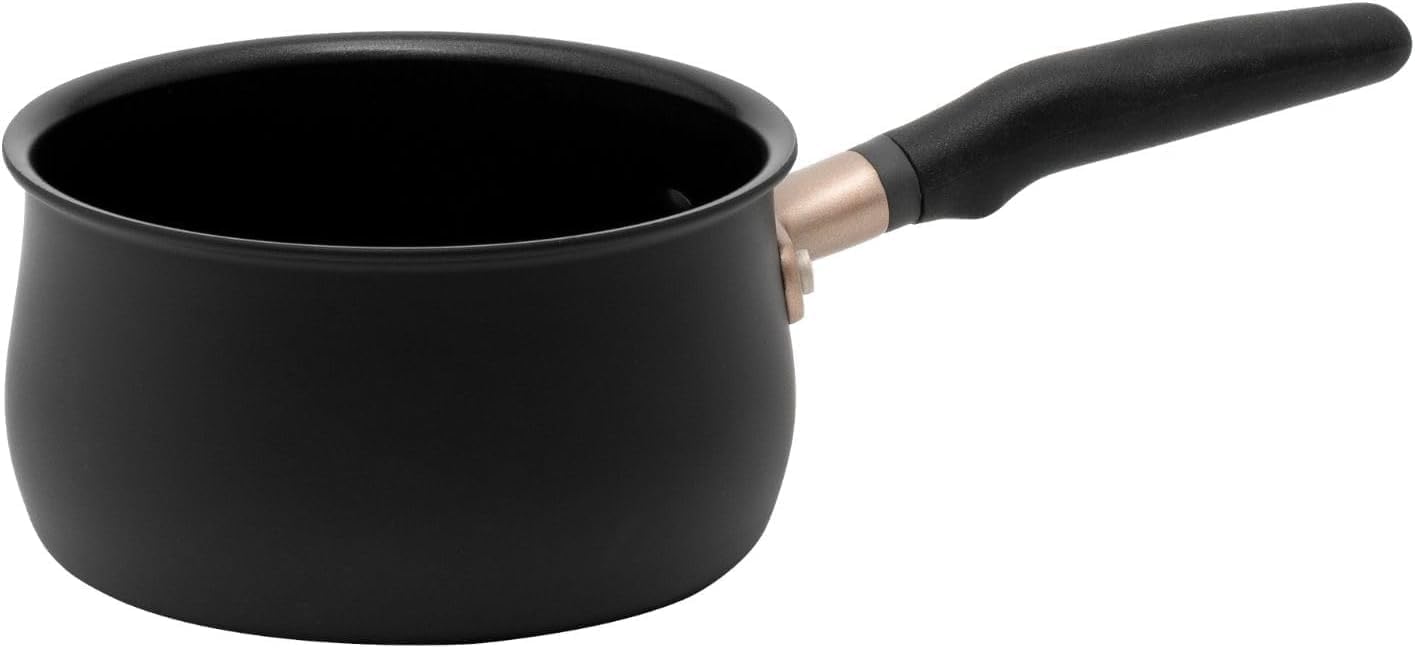 Meyer Nonstick Saucepan, 2 quart / 6 Induction Compatible Sauce Pan, Hard Anodized Nonstick, Dishwasher Safe, Oven Safe, Matte B