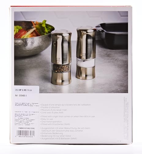 Peugeot Zeli Pepper Mill  5-1/2''  Gray