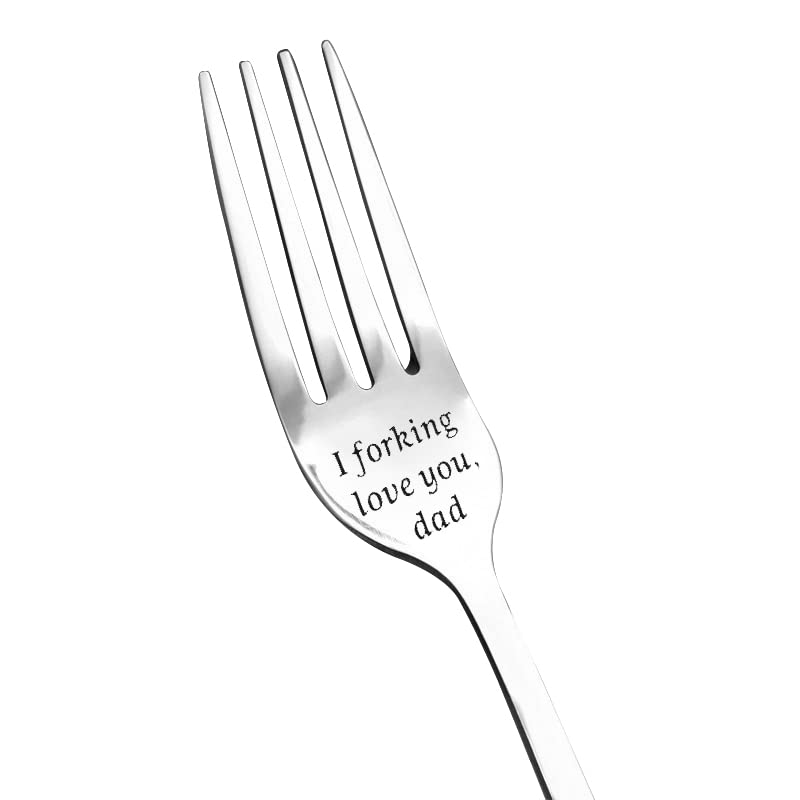 Gifts For Dad Father Day Gift I Forking Love You Fork Engraved Gifts For Dad Birthday Christmas Gift From Daughter Son Wife Dadd