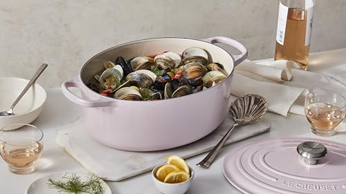 Le Creuset Enameled Cast Iron Signature Oval Dutch Oven, 6.75 Qt., Shallot