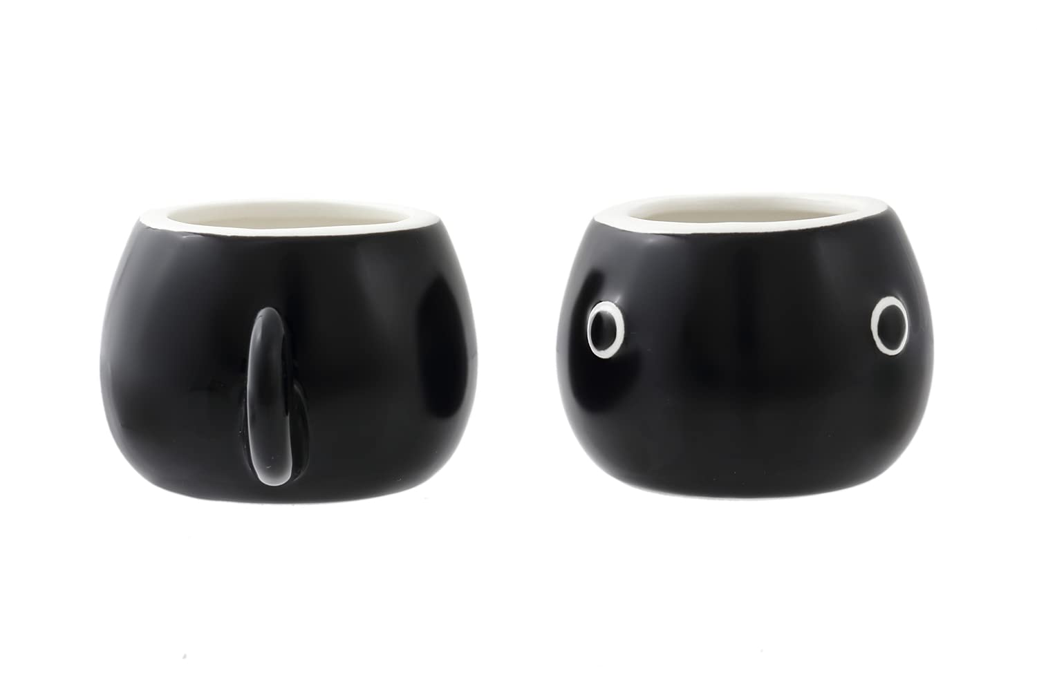 HAKONE YOSEGI Frog and tadpole tea set Cute Tableware Teapot & Tea cup  Japanese tea set  Tea Service Set Ceramic Tea Cups (4.7 OZ) (2 tea cup)