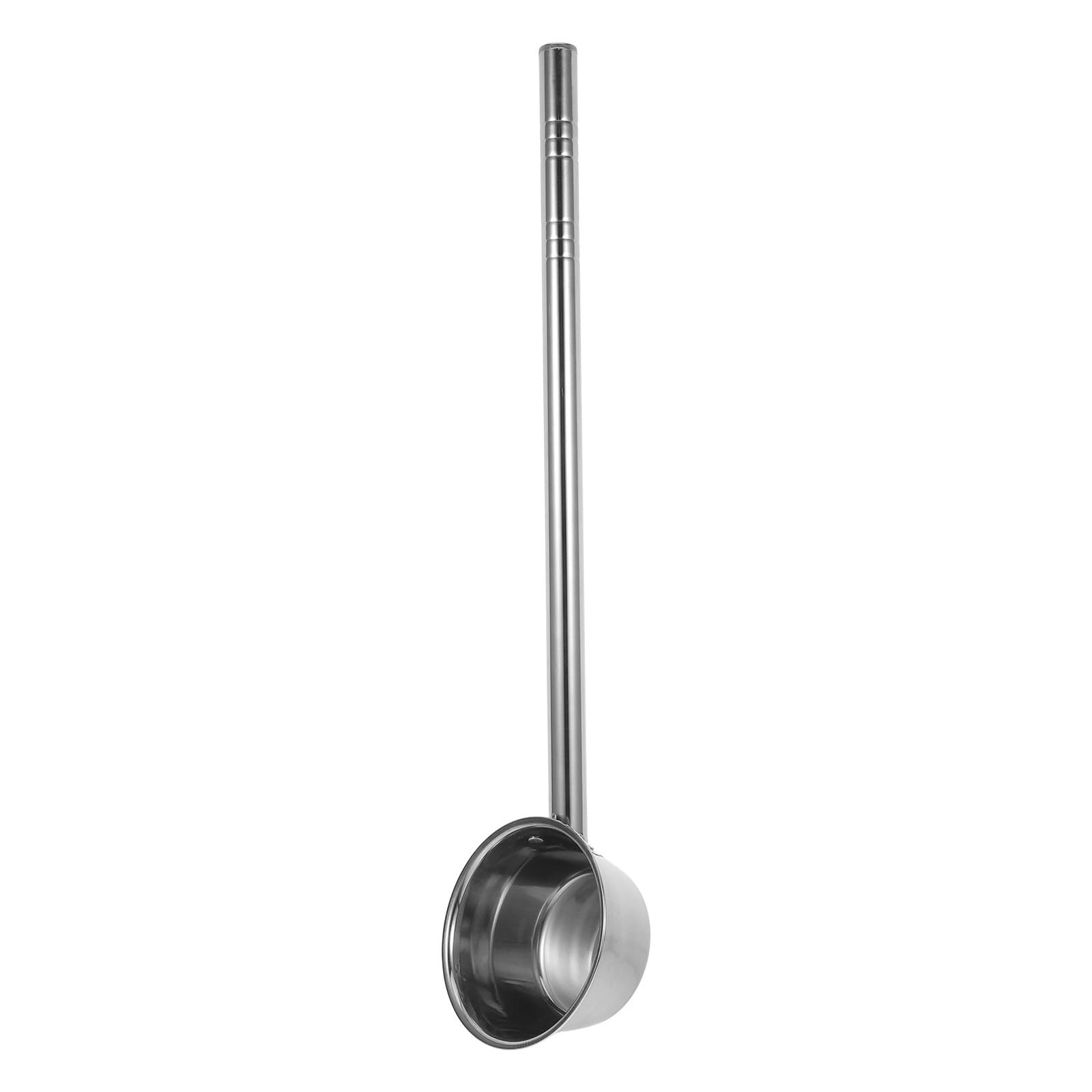 BEBEMOKO Stainless Steel Long Handle Water Ladle Dipper for Easy Plant Watering Kitchen Serving Reinforced Thickness Ergonomic D