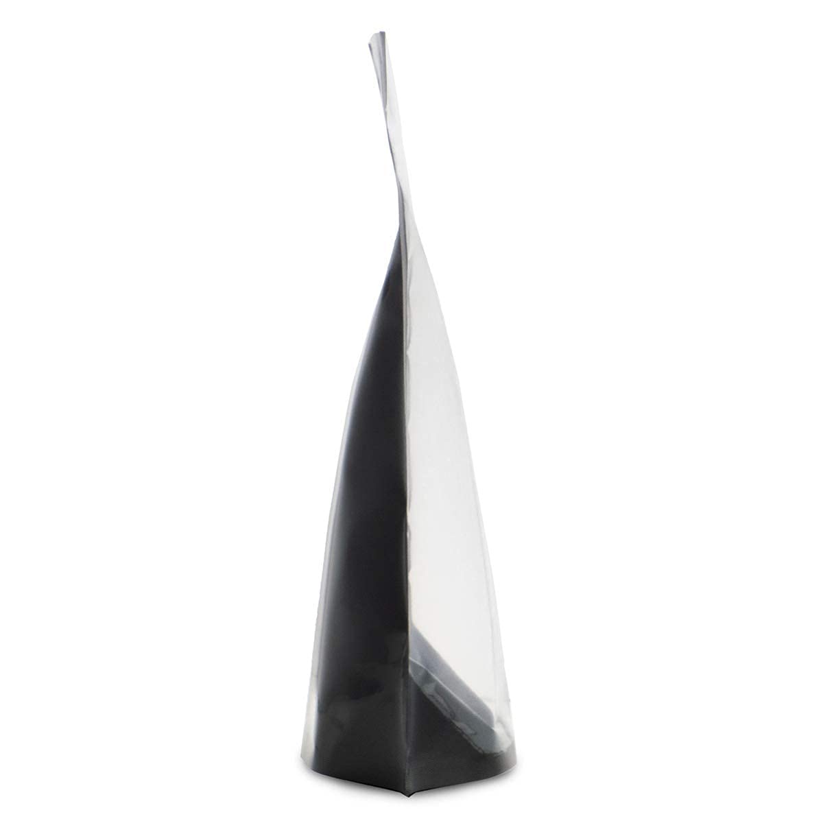 100 Pcs 6''X9.5'' Mylar Clear/Black Nylon Resealable Stand Up Bags Heat Seal Zipper Lock Reusable Storage Pouches For Zip Food S