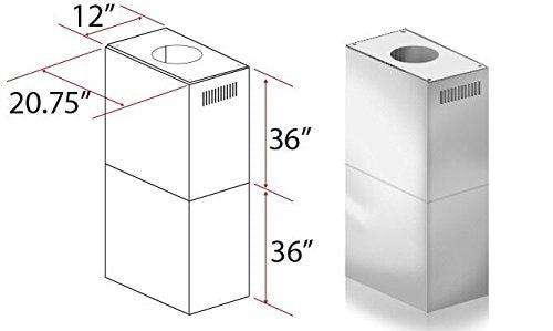 Zline 2-36'' Chimney Extensions For 10 Ft. To 12 Ft. Ceilings (2Pcext-697I/Kecomi)