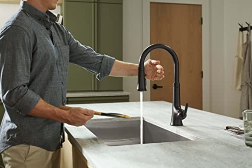 Kohler 23766-Cp Tone Touchless Kitchen Sink Faucet, Kitchen Faucet With Pull Down Sprayer, Touchless Faucet For Kitchen Sink, Po