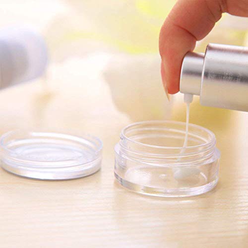 Gbstore 3 Gram Plastic Cosmetic Containers,For Eye Shadow Nails Powder Jewelry Cosmetic Lip Balm Lip Gloss Cream Lotion And Crea