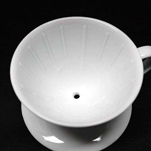 New Porcelain Ceramic Filter (With Dripper) White B028 (Japan Import)
