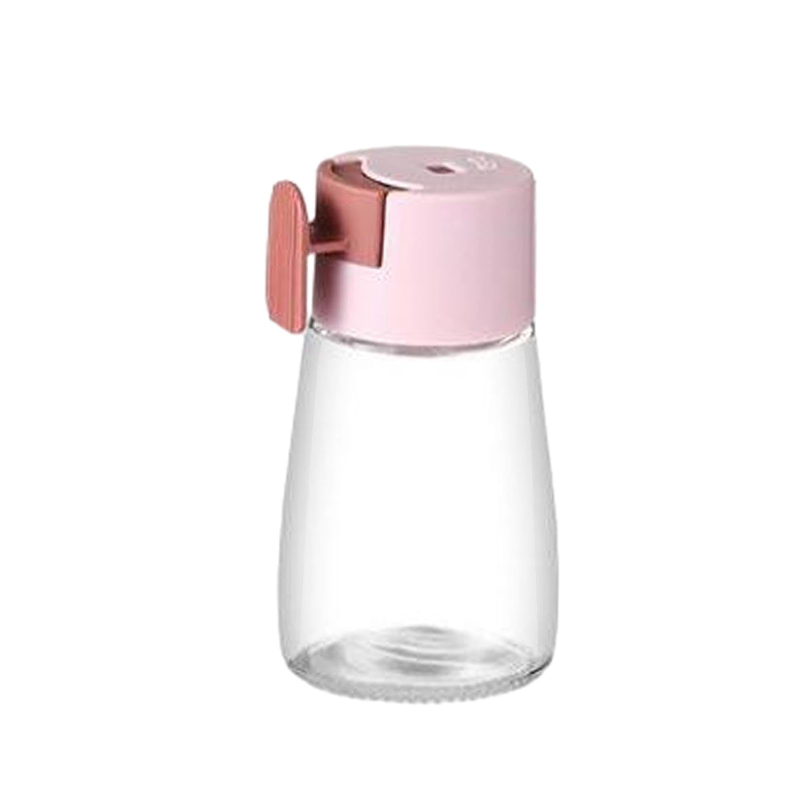 TRENDIVIBE Measuring Seasoning Bottle Condiment Pepper Container for Salts Pepper Herbs Pink