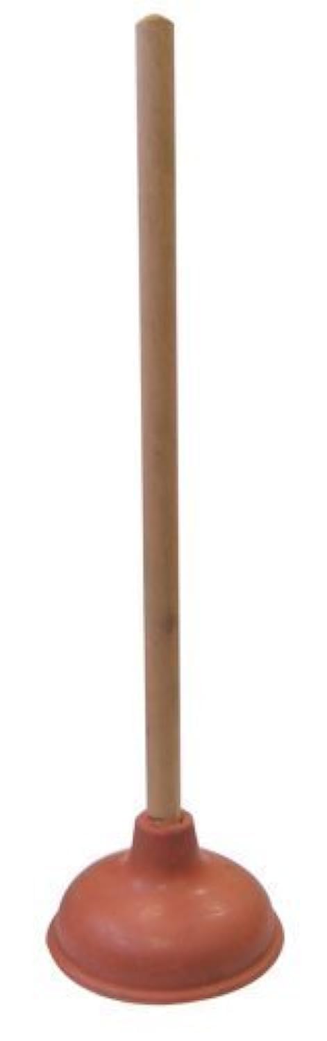 Pwwdada Supply Guru Heavy Duty Force Cup Rubber Toilet Plunger With A Long Wooden Handle To Fix Clogged Toilets And Drains (18''