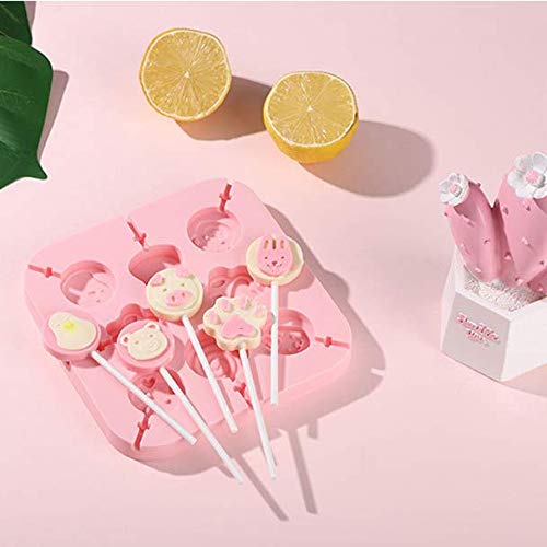 Aeyistry Creative Animals,Lollipop And Cat'S Paw Shaped Fondant Mold,Chocolate Candy Silicone Cake Mould,Fondant Cake Decorating