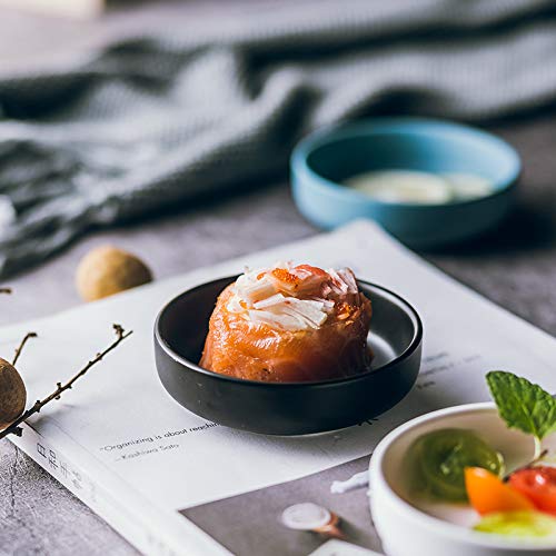 Colias Wing 3.5 Inch Simple Style Single Color Pattern Stylish Design Multipurpose Porcelain Side Dish Bowl Seasoning Dishes Soy