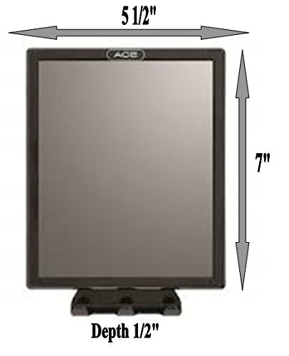 Ace Fog Resistant Shower Mirror, Black (1954984)
