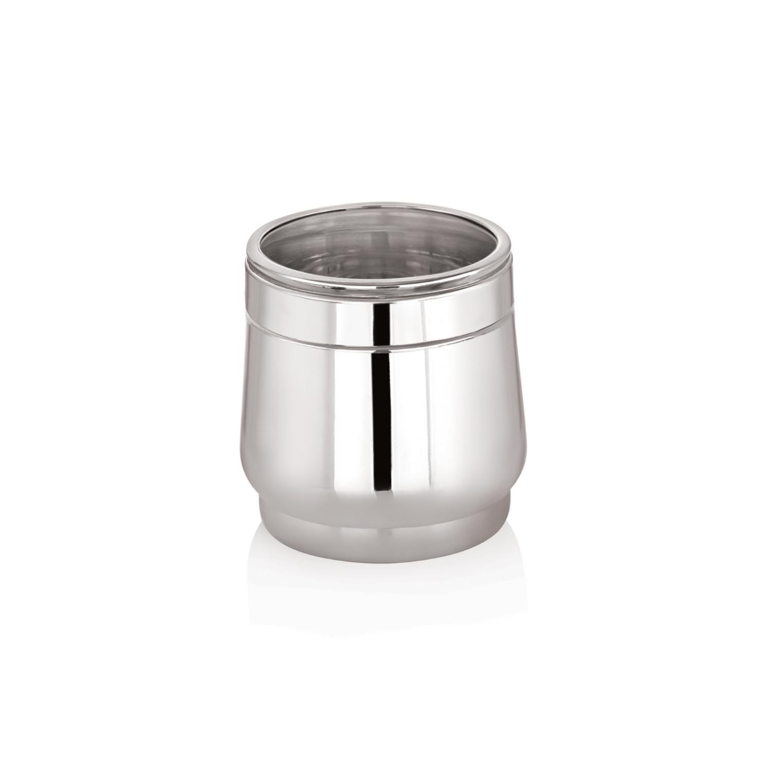 Sizzle Sparkle Stainless Steel Canisters/Dabba/Storage Containers For Kitchen With See Through Lid 550 Ml  1Pcs