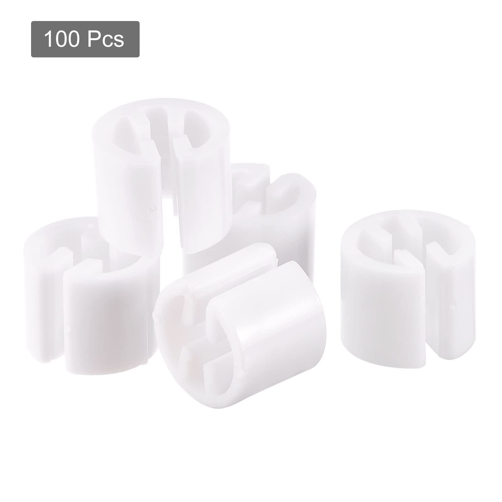 Meccanixity Clothes Hanger Marker Blank Fit 3.5Mm Rod For Garment Color Coding White Count 100