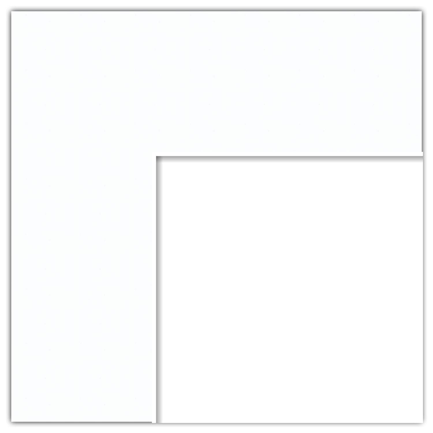 18x31 Smooth White / Super White Custom Mat for Picture Frame with 14x27 opening size (Mat Only, Frame NOT Included)