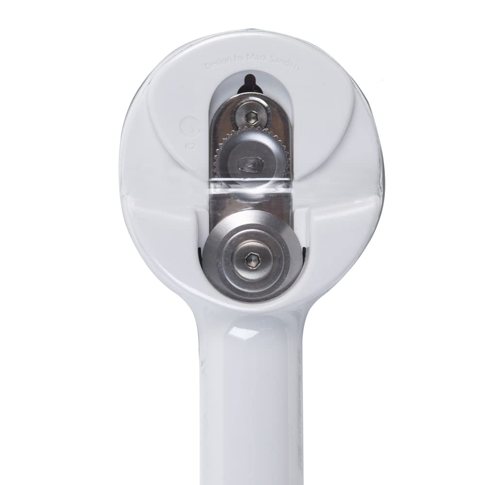 Joseph Joseph Can-Do Plus Compact Can Opener Manual Easy Twist Pull Tab Stainless Steel Portable Space-Saving, White