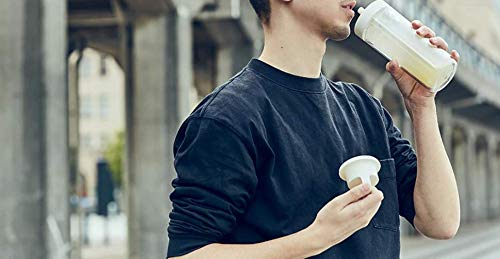 Kinto 20071 Togo Bottle, 16.9 Fl Oz (480 Ml), White, Includes Straw, Lightweight, Water Bottle, Dishwasher Safe, Double Wall Con