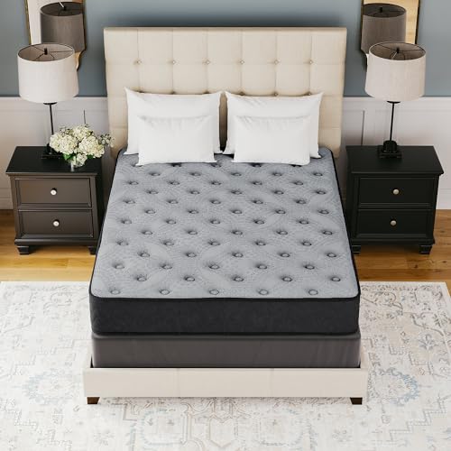 Signature Design By Ashley King Size Comfort Plus 10 Inch Hybrid Mattress With Lumbar Support Gel Memory Foam