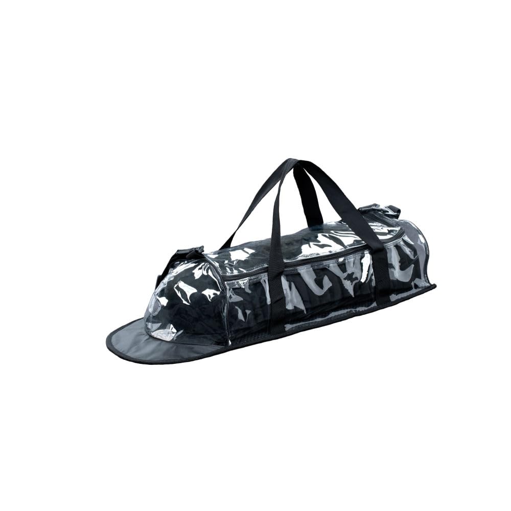 Lids Clear 30 Cap Storage Bag - Durable Vinyl Hat Organizer for 30 Caps, Travel Case, Clear/Black, One Size