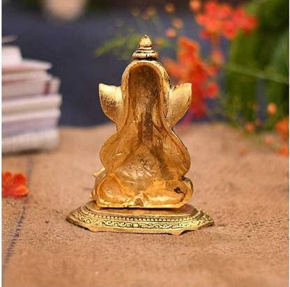 Fashion Bizz Ganesha Idol Ganesh Bhagwan Statue Hindu God Ganpati Murti For Home Pooja Entrance Decor Good Luck Vastu Decoration