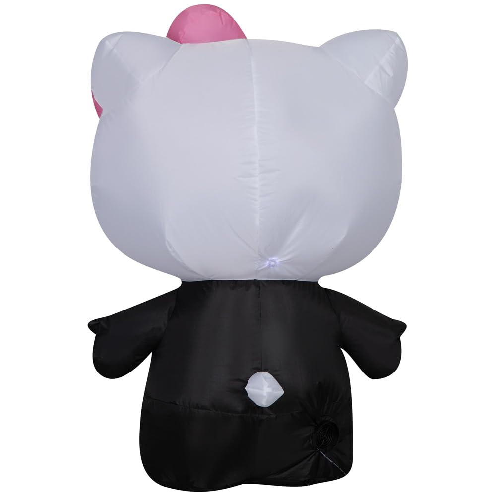 Gemmy Airblown Inflatable Hello Kitty Neon Skeleton, 3 ft Tall, Multi