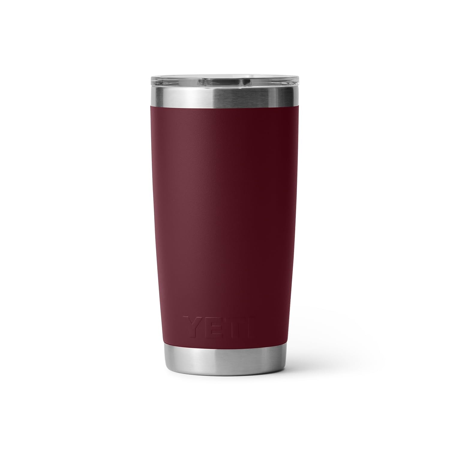YETI Rambler 20 oz Tumbler, Stainless Steel, Vacuum Insulated, Wild Vine Red