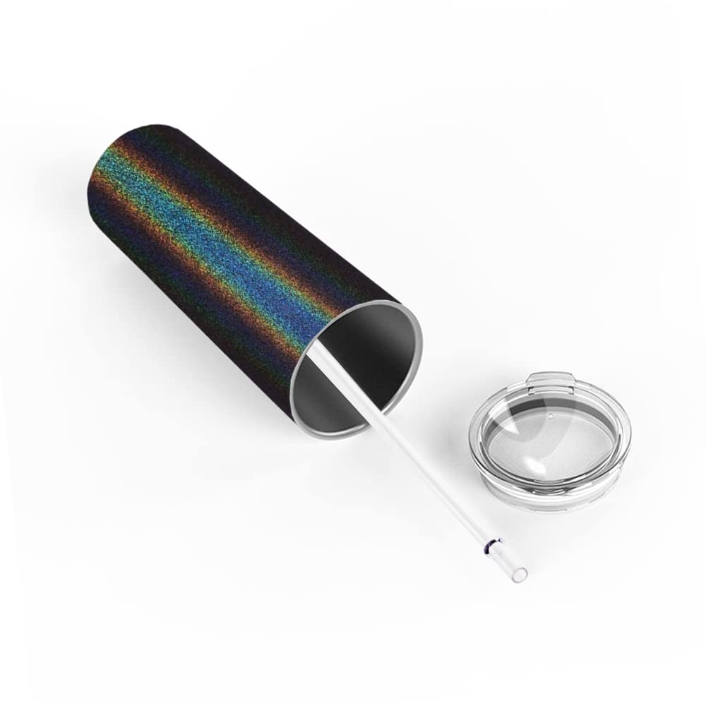 60 & Fabulous 20 Oz Skinny Tumbler 60Th Birthday Gifts For Women On Black Glitter Decorations Funny Present Vacuum Insulated Cup