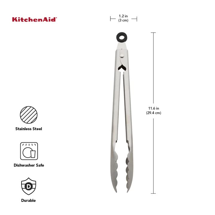 STAINLESS TONGS SS SILVR (Pack of 1)