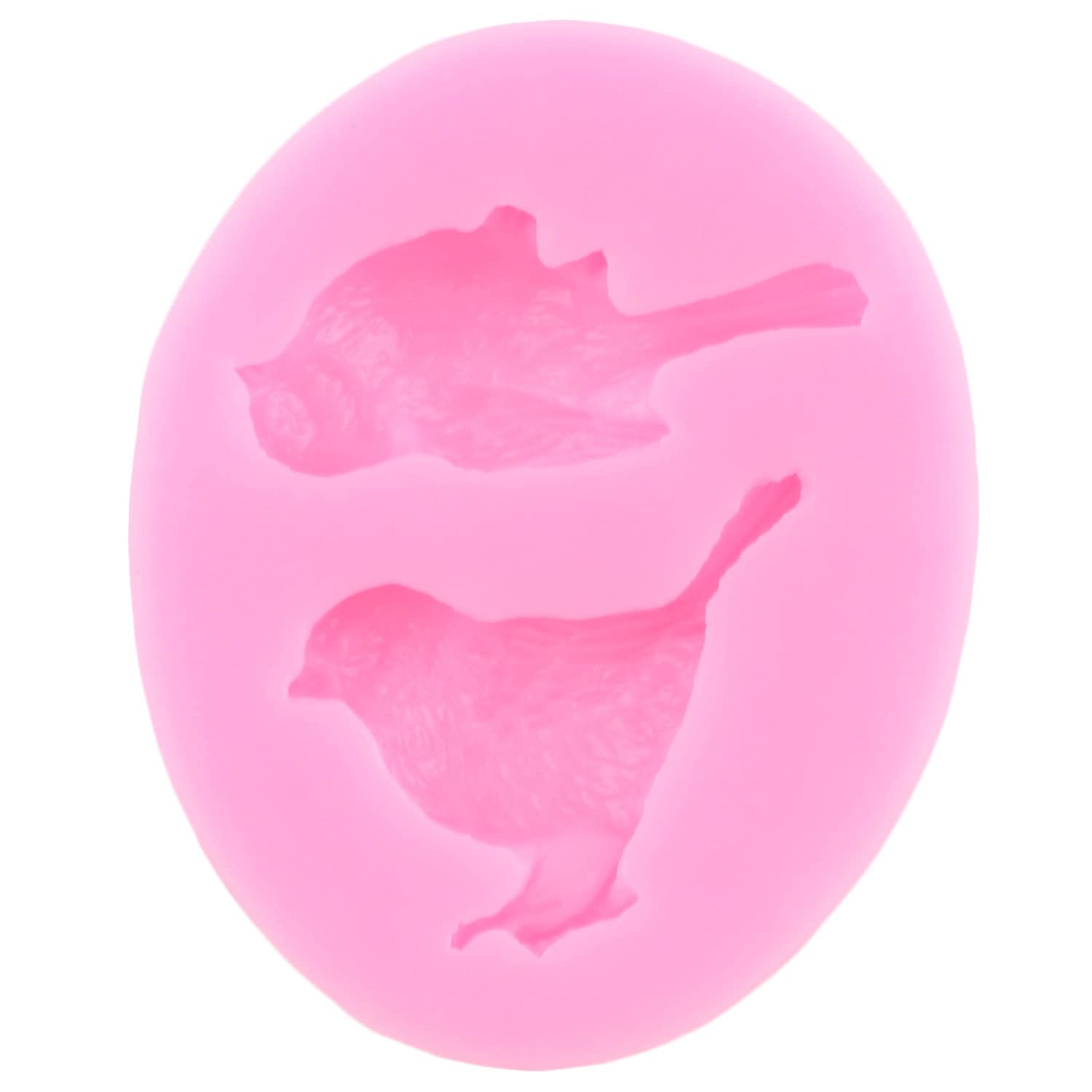 Mypracs Bird Silicone Fondant Molds For Cake Decorating Cupcake Topper Chocolate Candy Sugar Polymer Clay Gum Paste Set Of 4