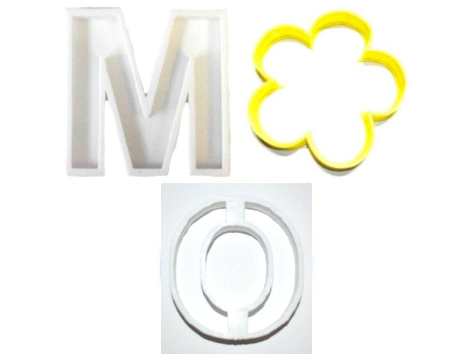 Happy Mothers Day Letters M O M Flower Mama Mommy Set Of 3 Cookie Cutters Made In Usa Pr1226
