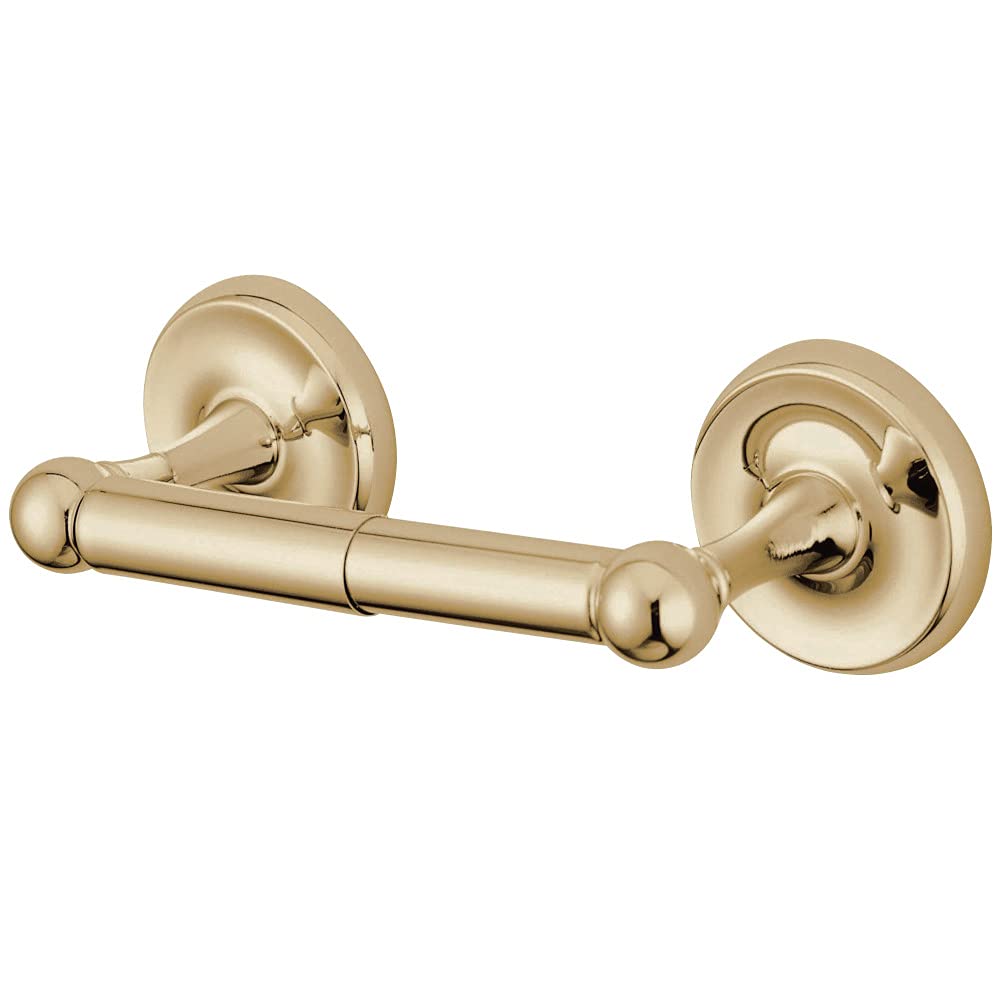 Kingston Brass Ba318Pb Classic Toilet Paper Holder, Polished Brass,9-1/4 Length