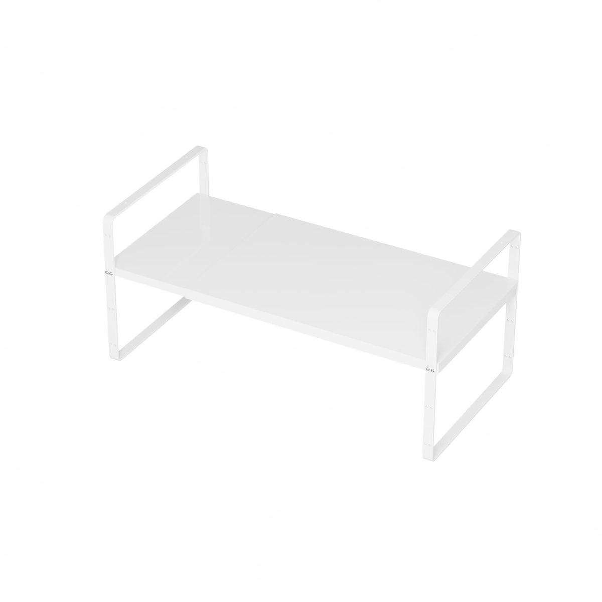 SANNO Expandable Kitchen Shelf Organizers, Large Kitchen Cupboard Organizer Stackable Counter Shelf Spice Rack Expandable Shelve