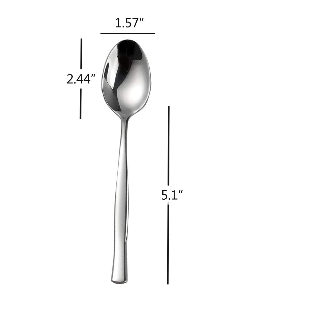 Idotry 12-Piece Stainless Steel Dinner Spoons, 7.96 Inches