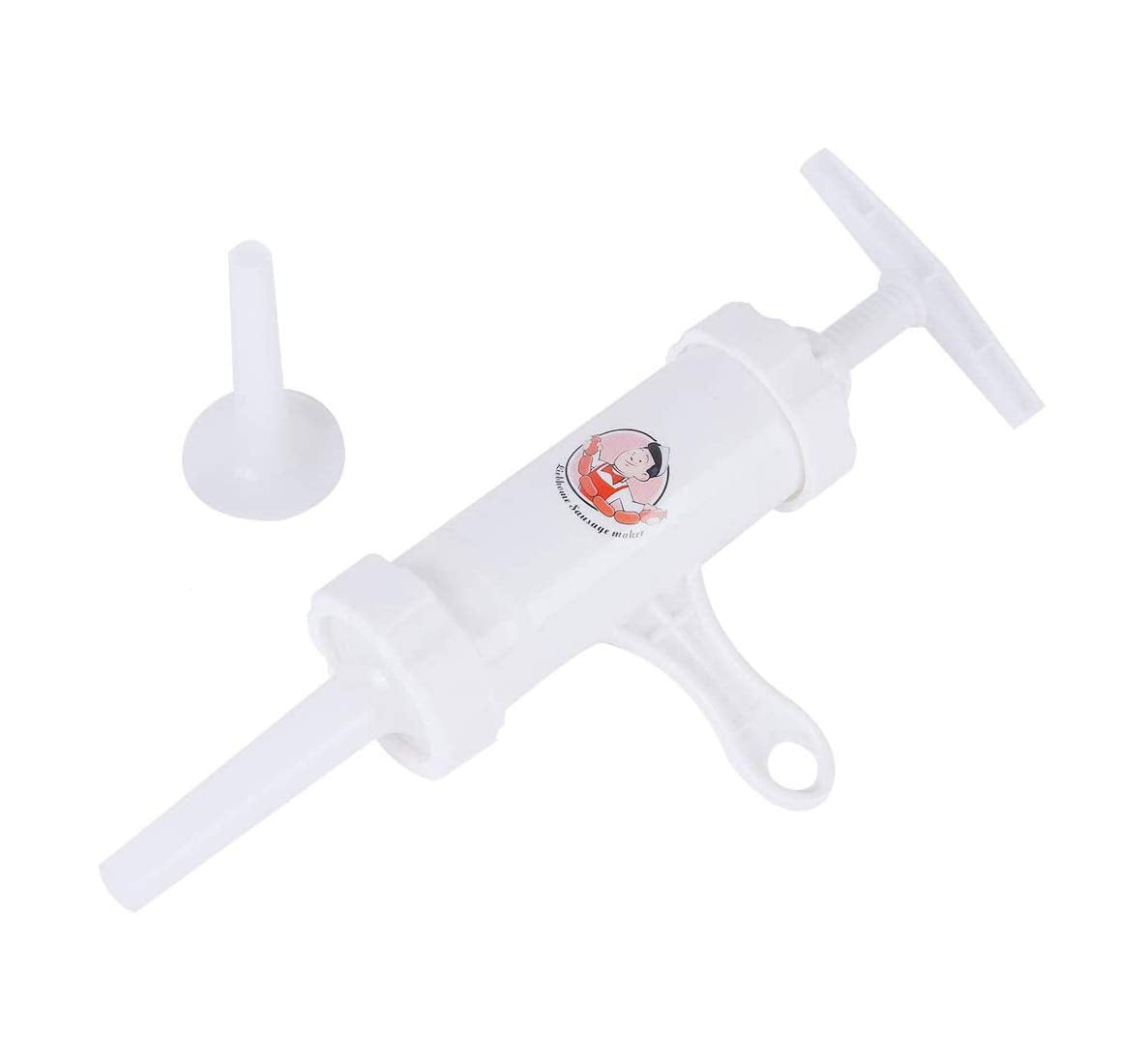Liebhome Food Grade Quality Manual Sausage Maker, Sausage Stuffer Meat Filler Hand Operated Salami Maker(With 2 Funnel, 5/8''And