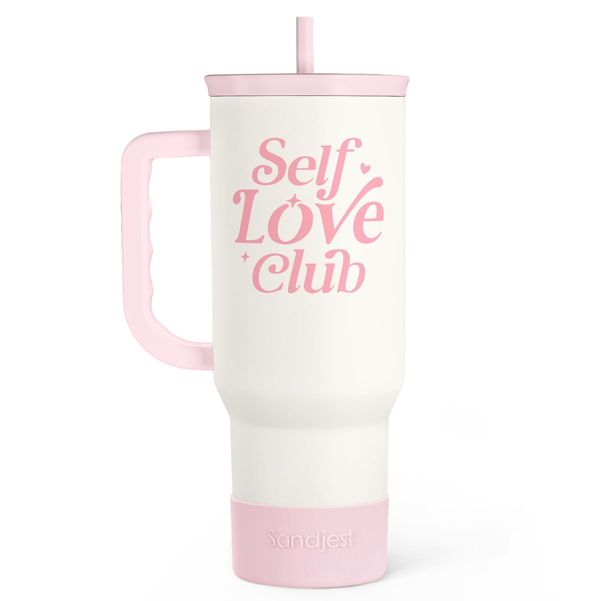 Inspirational Gifts for Women Girls, Inspiration Stainless Steel Insulated Tumbler with Handle, Self Love Clup Coffee Travel Mug