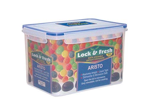 Aristo Plastic Container 3350 Ml, 1 Piece, Transparent, (22 X 15.5 X 14.5) Cm