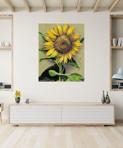 Sunflower Flower Floral Wall Decor Art Print Poster (16X20)