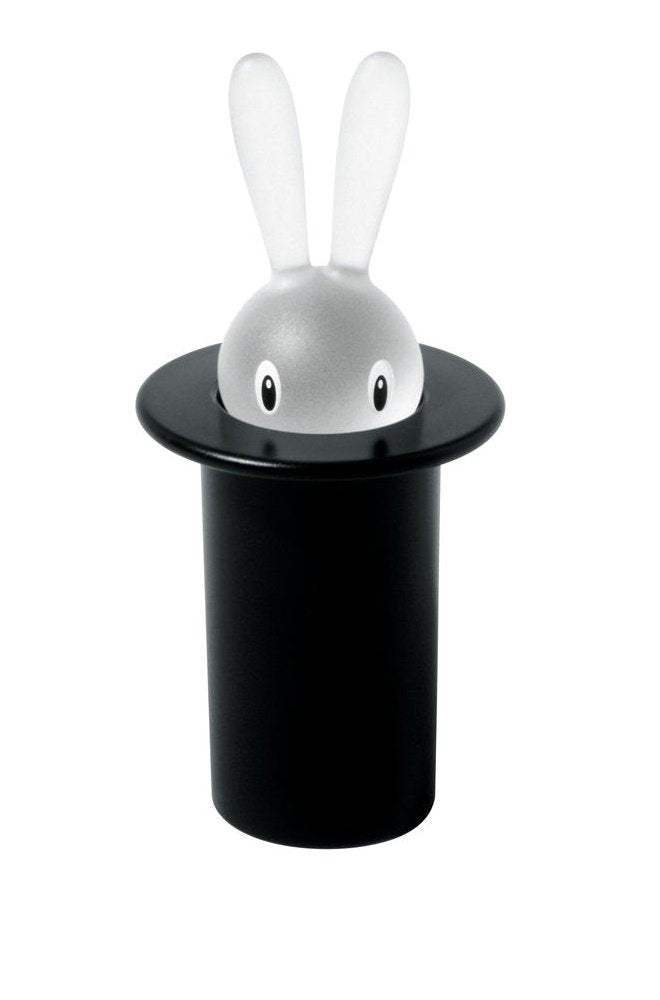 Alessi Magic Bunny Toothpick Holder  Black