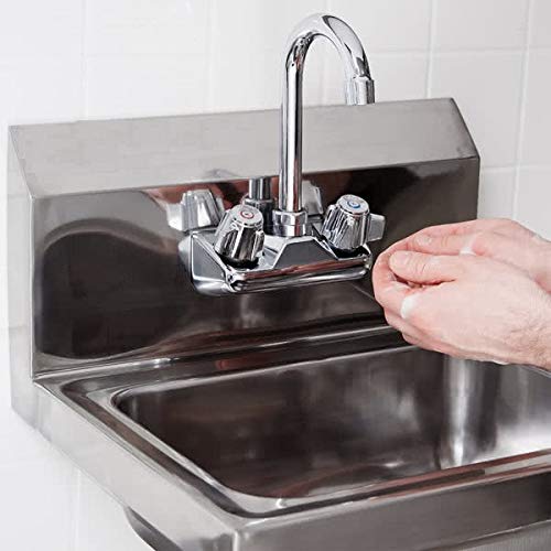 Commercial Stainless Steel Wall-Mount Hand Sink 12 X 12 - Nsf