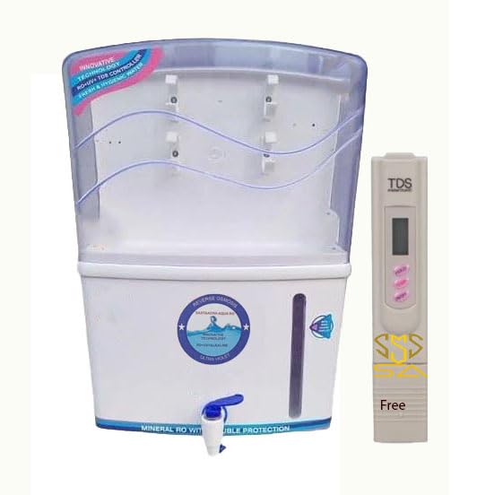 Sastaacha Aqua Ro Only Cabinet Abs Body For Self Assembly Capacity 12 Liter (White) (Ro Cabinet With Tdds Meter)