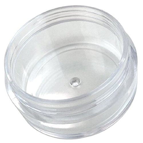 (Quantity: 20 Pieces) Beauticom 10G/10Ml Round Clear Jars With White Lids For Small Jewelry, Holding/Mixing Paints, Art Accessor