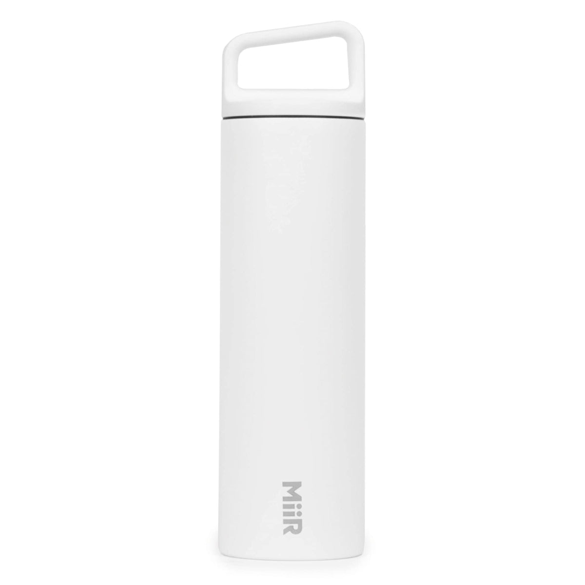 Miir, Wide Mouth Water Bottle, Vacuum Insulated Leakproof, Stainless Steel Construction, White, 20 Oz