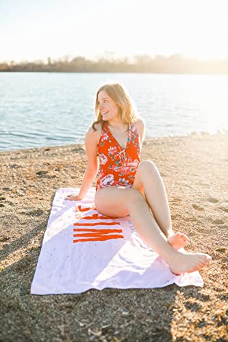 Pearhead Wife Of The Party Beach Towel, Bachelorette Party Decor, Bride To Be Accessory, Bridal Shower Gift
