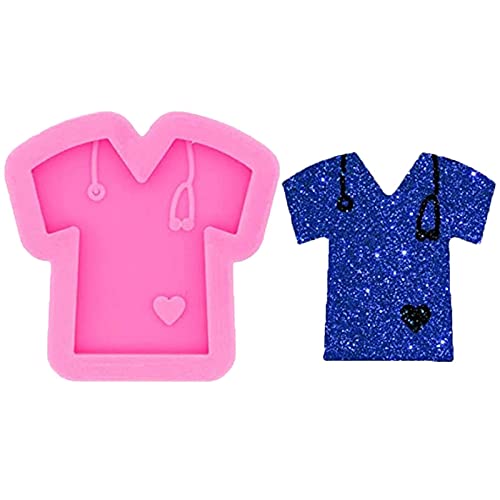 Cestony 4Pcs Nurse Themed Fondant Silicone Molds For Diy Cake Fondant Biscuit Cookies Soap Sugar Pudding Chocolate Hard Candies